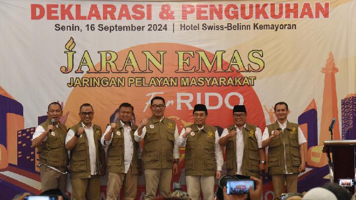 Jaran emas deklarasi dukung ridwan kamil suswono di pilgub jakarta