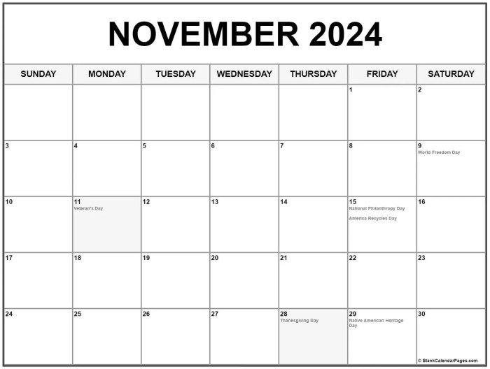 Chutogel : Tanggal penting di kalender November 2024